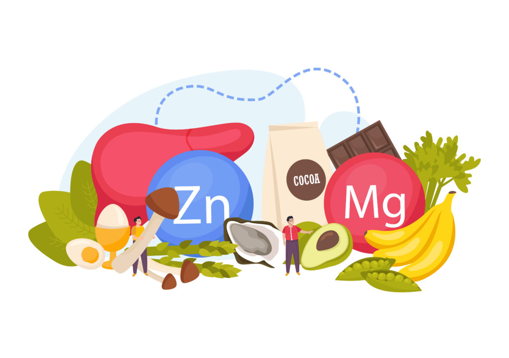 Image de plusieurs aliments comportant du magnésium