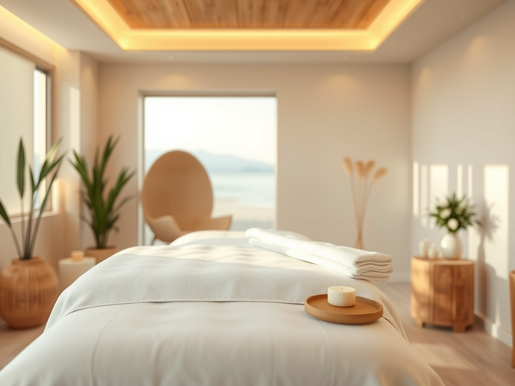 Photo d'un lit pour le massage